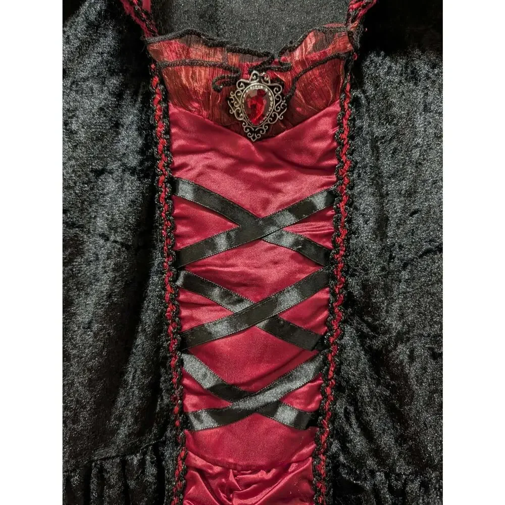 Spirit Victorian Royal Vampiress Dress Halloween Costume Cosplay Witch Girls S